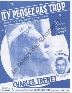 Partition de la chanson : N'y pensez pas trop Retirage