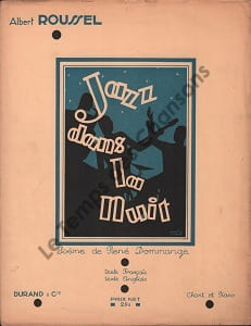 Partition de la chanson : Jazz dans la nuit Jazz at night Poème