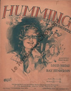 Partition de la chanson : Humming Brummer (Der)