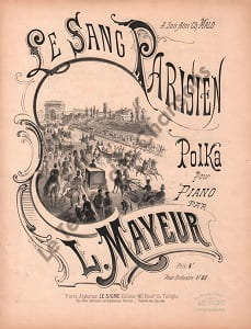 Partition de la chanson : Sang Parisien (Le)