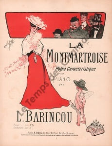 Partition de la chanson : Montmartroise (La)