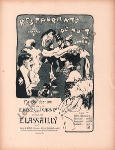 Partition de la chanson : Restaurants de nuit        