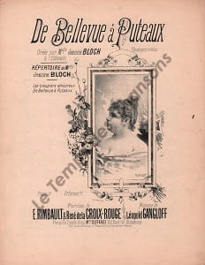 Partition de la chanson : De Bellevue à Puteaux Chansonnette Eldorado