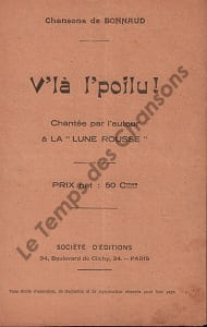 Partition de la chanson : V'la le poilu ! Lune Rousse