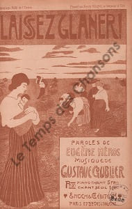 Partition de la chanson : Laissez glaner !        