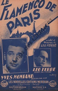 Partition de la chanson : Flamenco de Paris (Le)        