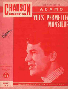 Partition de la chanson : Vous permettez Monsieur