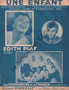 Partition de la chanson : Enfant (Une)