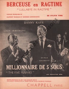 Partition de la chanson : Berceuse en ragtime  Lullabye in ragtime    Millionnaire de cinq sous  