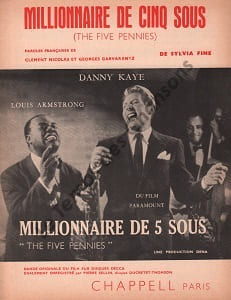 Partition de la chanson : Millionnaire de cinq sous  Five pennies (The)    Millionnaire de cinq sous  