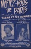 Partition de la chanson : Méfiez-vous de Paris      Elena et les hommes  . Marjane Léo,Gréco Juliette - Kosma Joseph - Renoir Jean
