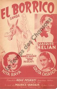 Partition de la chanson : El Borrico