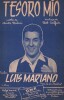Partition de la chanson : Tesoro mio        . Mariano Luis - Calfati Bob - Richin André