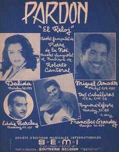 Partition de la chanson : Pardon  El reloj      