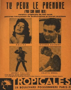 Partition de la chanson : Tu peux le prendre You can have her