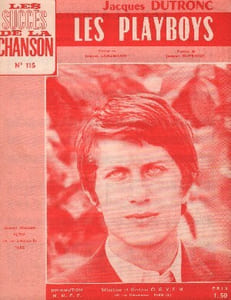 Partition de la chanson : Playboys (Les) Trace de pliure centrale