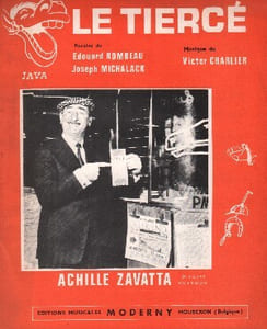 Partition de la chanson : Tiercé (Le)