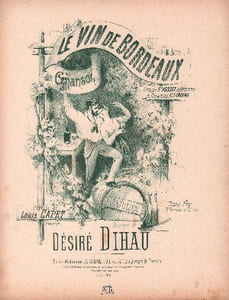 Partition de la chanson : Vin de Bordeaux (Le) Moulin Rouge