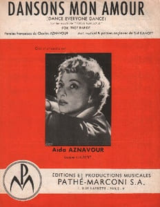 Partition de la chanson : Dansons mon amour Dance everyone dance