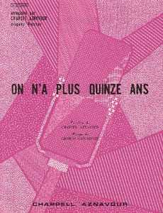 Partition de la chanson : On n'a plus quinze ans Doucka