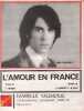 Partition de la chanson : Amour en France (L')        . Chamfort Alain - Pelay Michel,Chamfort Alain - Claude-François