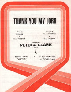 Partition de la chanson : Thank you my lord