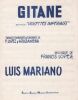 Partition de la chanson : Gitane      Violettes impériales  . Mariano Luis - Lopez Francis - Lopez Francis,Arozemena Jesus