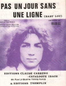 Partition de la chanson : Pas un jour sans une ligne  Baby lou      