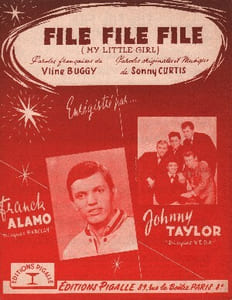 Partition de la chanson : File File File  My little girl      
