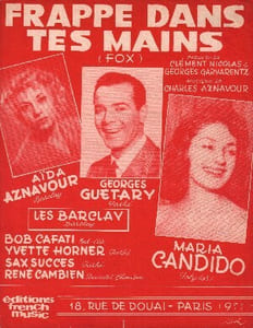 Partition de la chanson : Frappe dans tes mains
