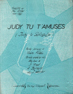 Partition de la chanson : Judy tu t'amuses Judy in disguise