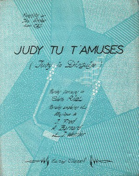 Partition de la chanson : Judy tu t'amuses  Judy in disguise      . Archer Iho - Barnard Andrew,Fred John - Rivat Colette,Fred John,Barnard Andrew