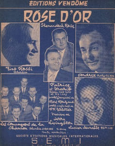 Partition de la chanson : Rose d'or Shenandoah rose