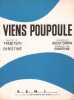 Partition de la chanson : Viens poupoule        .  - Spahn Adolf - Christin&eacute;,Tr&eacute;bitsch