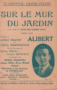 Partition de la chanson : Sur le mur du jardin Over the garden well