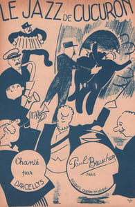 Partition de la chanson : Jazz de Cucuron (Le) Adhésif sur la tranche intérieur