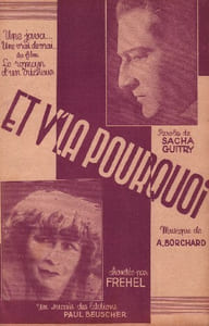 Partition de la chanson : Et v'la pourquoi Du film " le Roman d'un tricheur"
