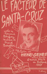Partition de la chanson : Facteur de Santa-Cruz (Le)