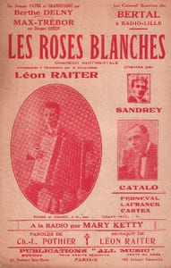 Partition de la chanson : Roses blanches (Les)