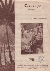 Partition de la chanson : Saratoga