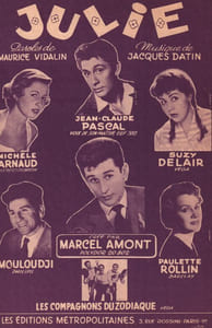 Partition de la chanson : Julie