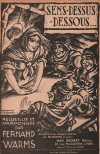 Partition de la chanson : Sens-Dessus-Dessous Recueillie et harmonisée par Fernand Warms Vieille chanson