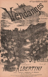 Partition de la chanson : Vendanges (Les) A Mmes Claude Roger et Irma Félix Chanson duo Parisiana