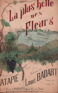 Partition de la chanson : Plus belle des fleurs (La)       Chansonnette Eldorado
