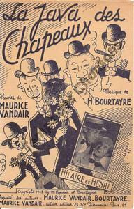Partition de la chanson : Java des chapeaux  (La)        