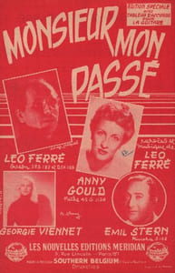Partition de la chanson : Monsieur mon passé Annotation à l'intérieur