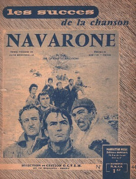 Partition de la chanson : Navarone Gregory Peck - David Niven - Anthony Quinn Guns of navarone (The) Canons de Navarone (Les) . - Tiomkin Dimitri ...