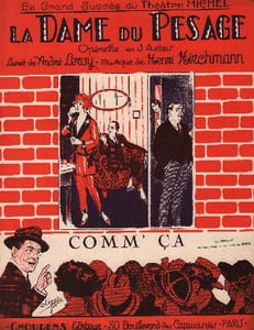 Partition de la chanson : Comm' ça Dame du pesage (La) Théâtre Michel