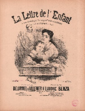 Partition de la chanson : Lettre de l'enfant (La) Chanson dramatique Eldorado,Alcazar. Amiati Mlle,D'Arcourt Juliette - Benza Ludovic - ...