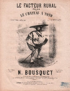 Partition de la chanson : Facteur rural (Le) Compositeur de l'œuvre adaptée : Jacques Offenbach Avec Piston ad libitum Château à Toto